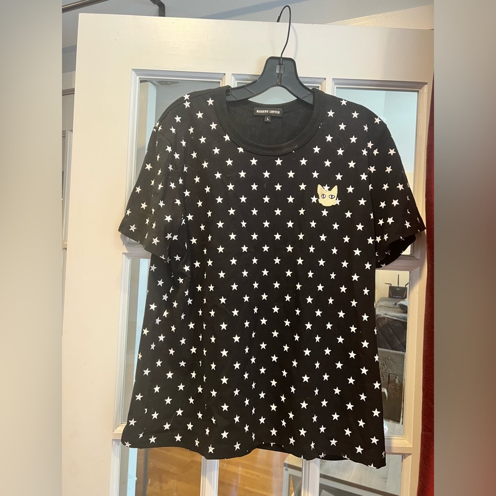 Markus Lupfer Black Cotton Tee
